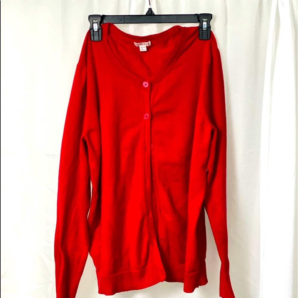 MERONA RED CARDIGAN XXL